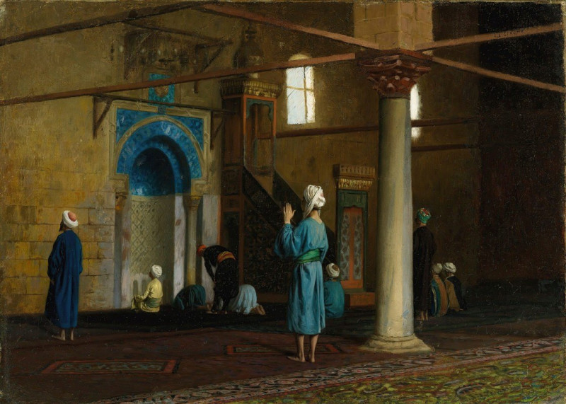 At Prayer, Cairo reproduction of painting by Jean-Léon Gérôme. ALL GICLEE PRINTS