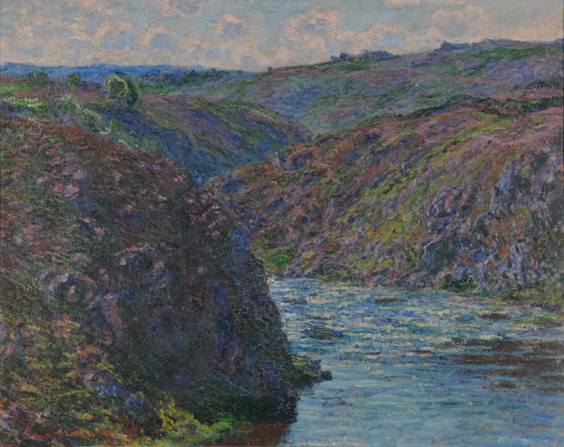 Les ravins de la Creuse (1889) reproduction of painting by Oscar-Claude Monet. ALL GICLEE PRINTS