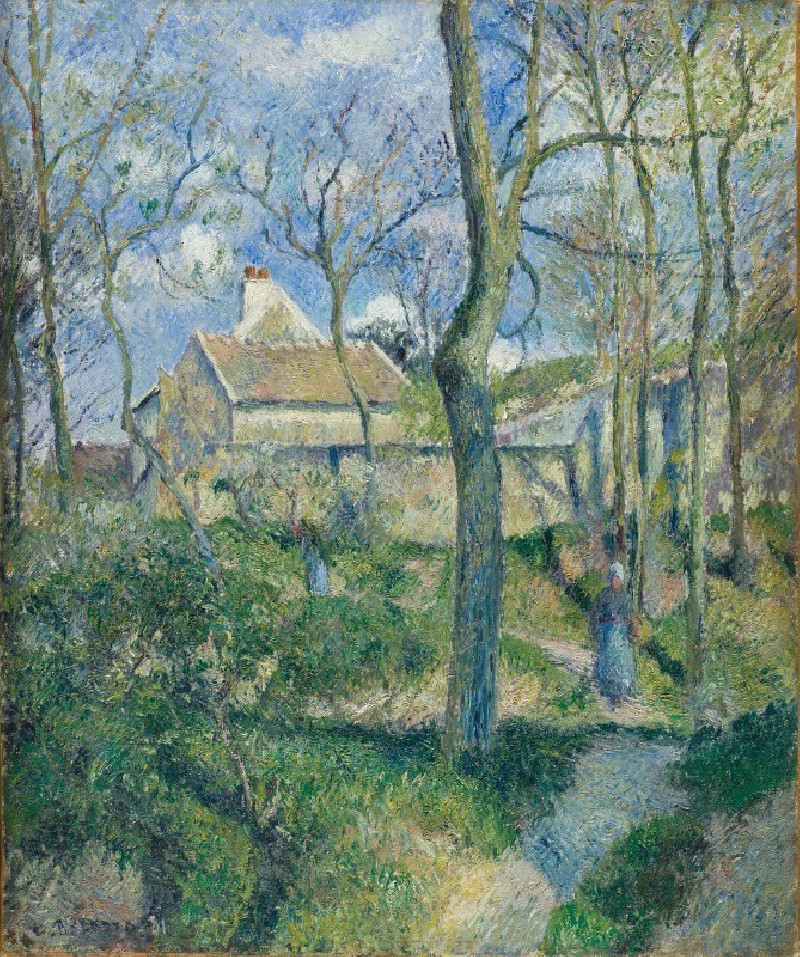 The Path to Les Pouilleux, Pontoise reproduction of painting by Camille Pissarro. ALL GICLEE PRINTS