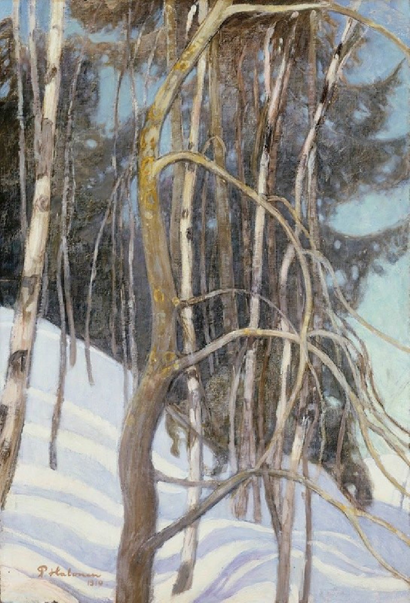 Day in March (1910) reproduction of painting by Pekka Halonen. ALL GICLEE PRINTS