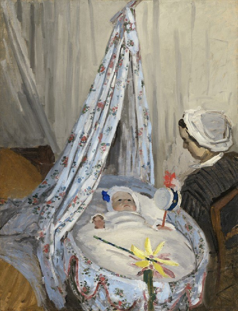 The Cradle – Camille with the Artist’s Son Jean (1867) reproduction of painting by Oscar-Claude Monet. ALL GICLEE PRINTS