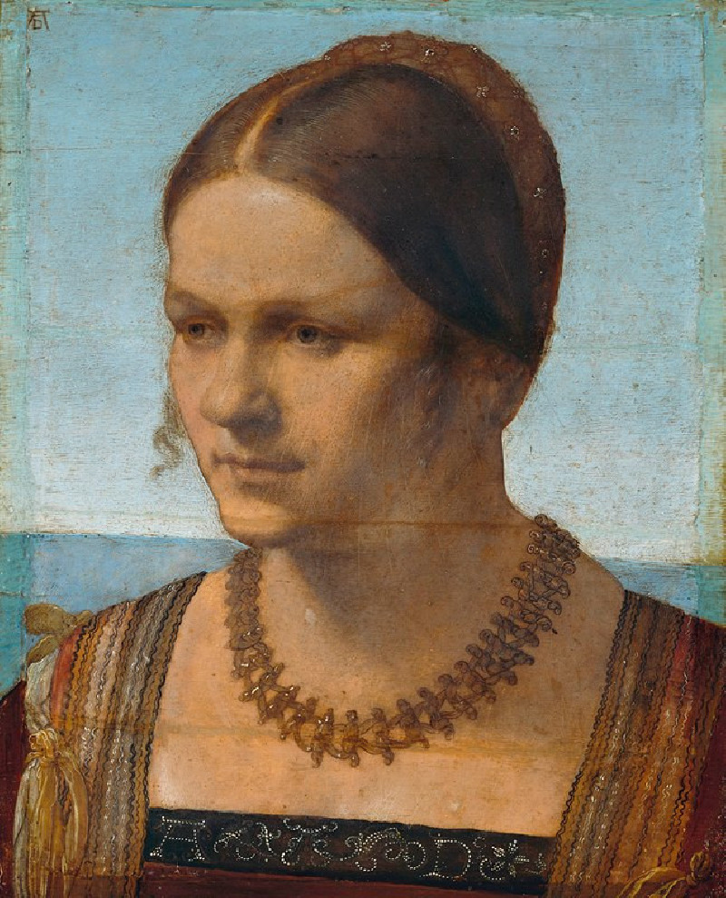 Albrecht Durer reprodukcija Portrait of a young Venetian woman (1506), VISOS REPRODUKCIJOS , paveikslai, reprodukcijos internetu