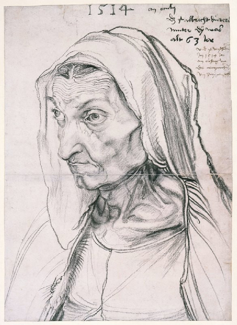 Barbara Dürer, the artist’s mother (1514) reproduction of painting by Albrecht Durer. ALL GICLEE PRINTS