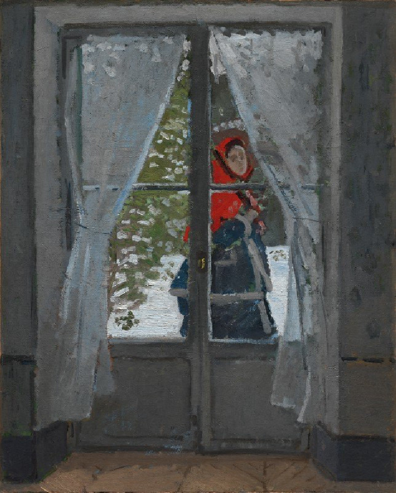 The Red Kerchief (c. 1868–73) reproduction of painting by Oscar-Claude Monet. ALL GICLEE PRINTS