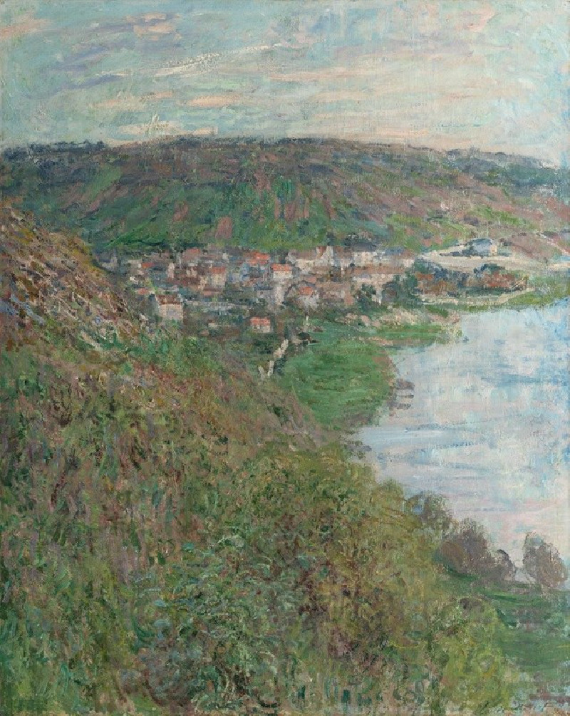 View of Vétheuil (1880) reproduction of painting by Oscar-Claude Monet. ALL GICLEE PRINTS