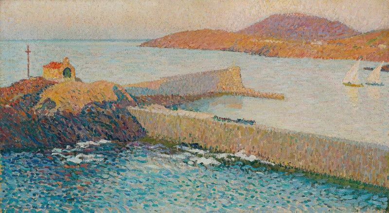 Henri Martin reprodukcija Collioure, La Chapelle Sur La Digue, VISOS REPRODUKCIJOS , paveikslai, reprodukcijos internetu