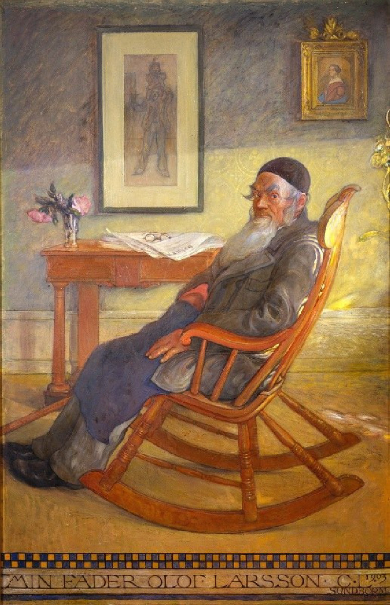 Portrait of the Artist’s Father (1903) reproduction of painting by Carl Larsson. ALL GICLEE PRINTS