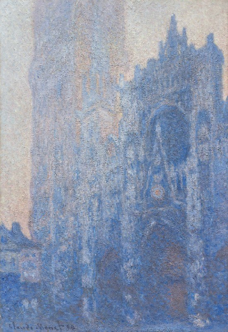 Oscar-Claude Monet reprodukcija Rouen Cathedral Façade and Tour d’Albane (Morning Effect) (1894), VISOS REPRODUKCIJOS , pavei...