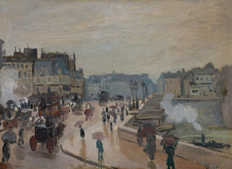 The Pont Neuf (1871) reproduction of painting by Oscar-Claude Monet. ALL GICLEE PRINTS