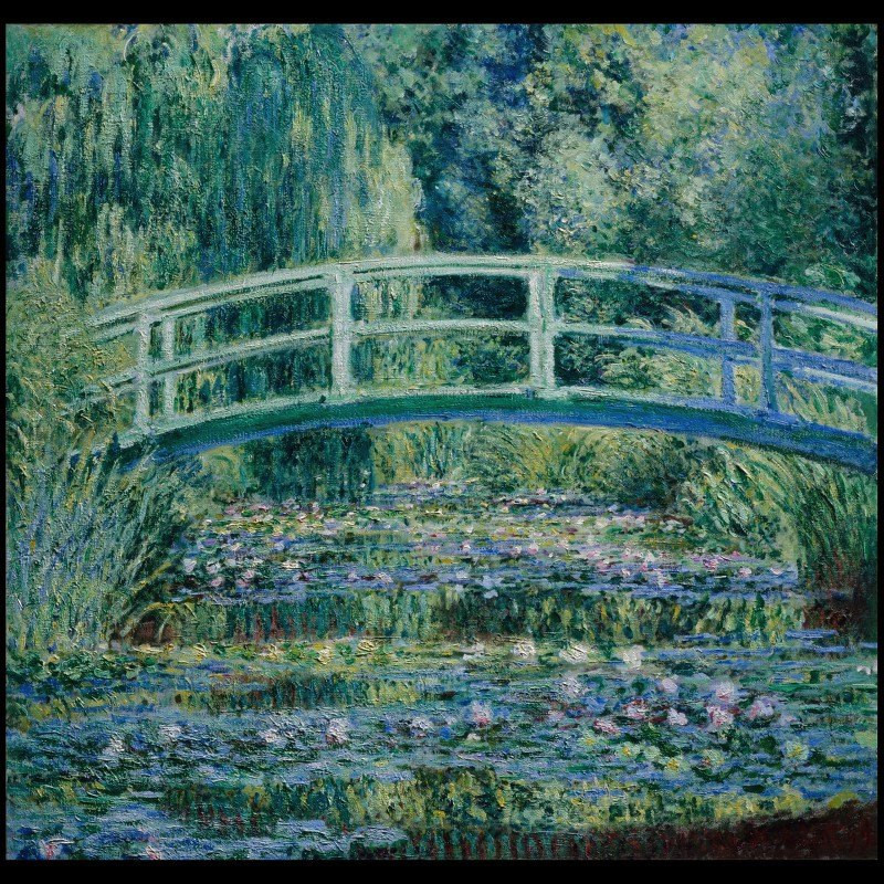 Water Lilies and Japanese Bridge (1899) reproduction of painting by Oscar-Claude Monet. ALL GICLEE PRINTS