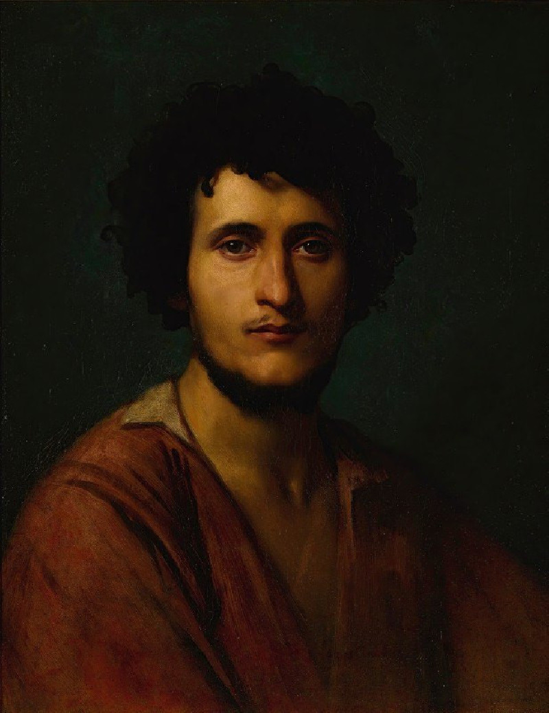 Portrait Study Of Giacomo Orlandi Di Subiaco reproduction of painting by Jean-Léon Gérôme. ALL GICLEE PRINTS