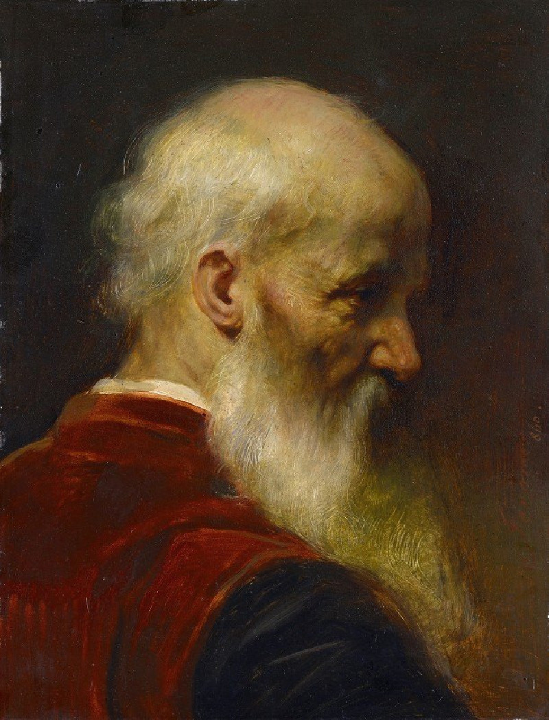 Head Of An Old Man (1886) reproduction of painting by Jean-Léon Gérôme. ALL GICLEE PRINTS