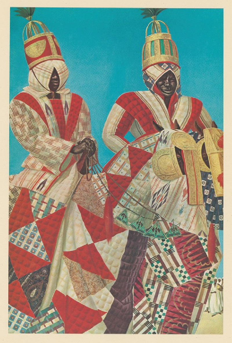 Dessins et peintures d’Afrique pl 6 (1927) reproduction of painting by Alexandre Jacovleff. ALL GICLEE PRINTS