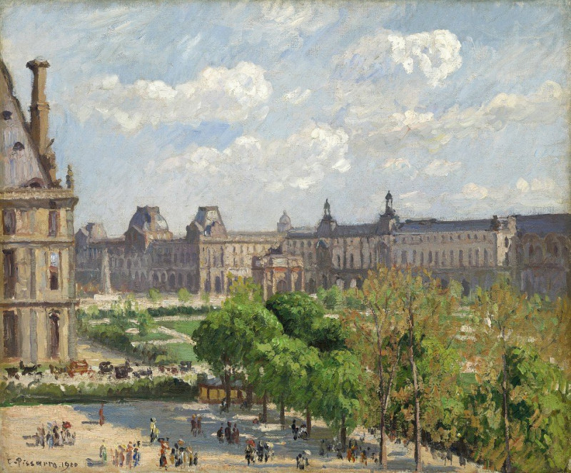 Place du Carrousel,Paris (1900) reproduction of painting by Camille Pissarro. ALL GICLEE PRINTS