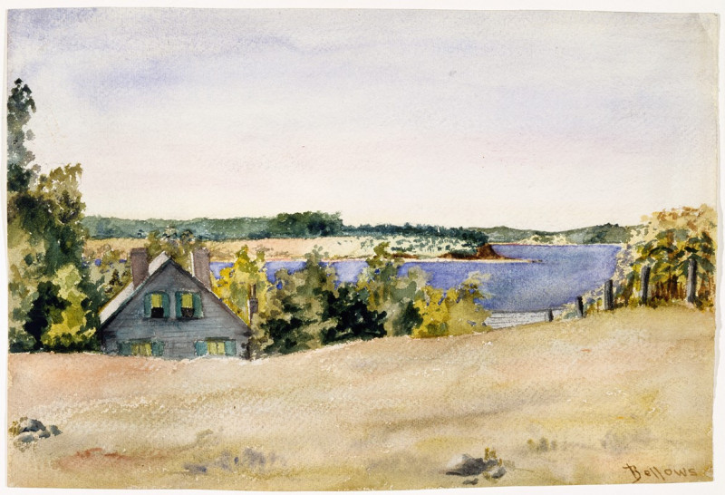 George Wesley Bellows reprodukcija Gardiner’s Bay from Sag Harbor (1899), VISOS REPRODUKCIJOS , paveikslai, reprodukcijos int...