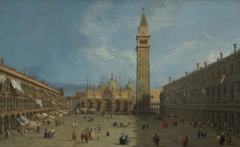 Piazza San Marco (late 1720s) reproduction of painting by Canaletto. ALL GICLEE PRINTS