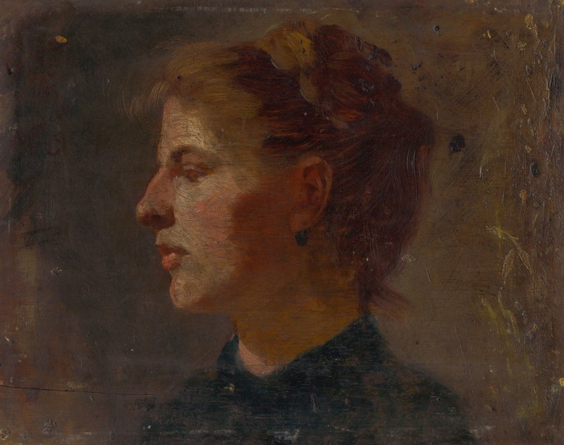 Head Study of a Younger Woman (1900) reproduction of painting by Ferdinand Katona. ALL GICLEE PRINTS