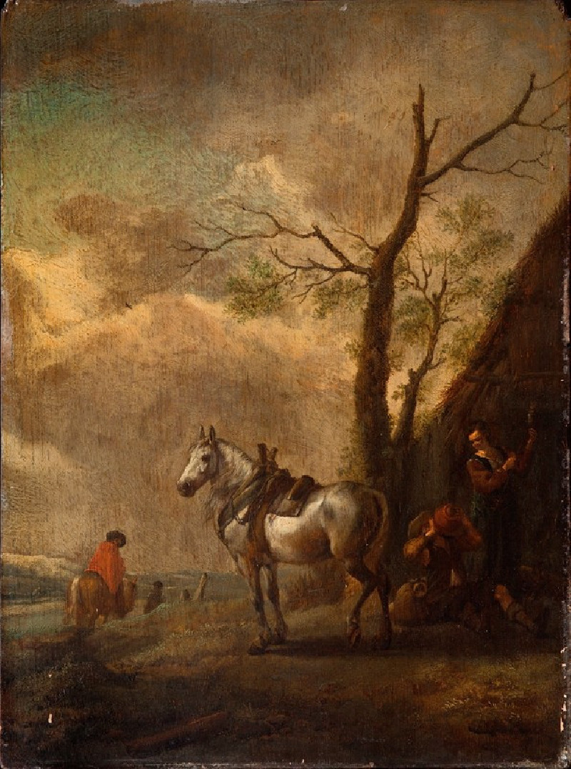 The resting place reproduction of painting by Philips Wouwerman. ALL GICLEE PRINTS