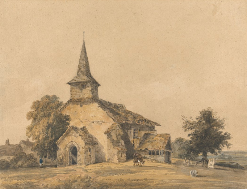 Chapel Church, Surrey (ca. 1799) reproduction of painting by Thomas Girtin. ALL GICLEE PRINTS