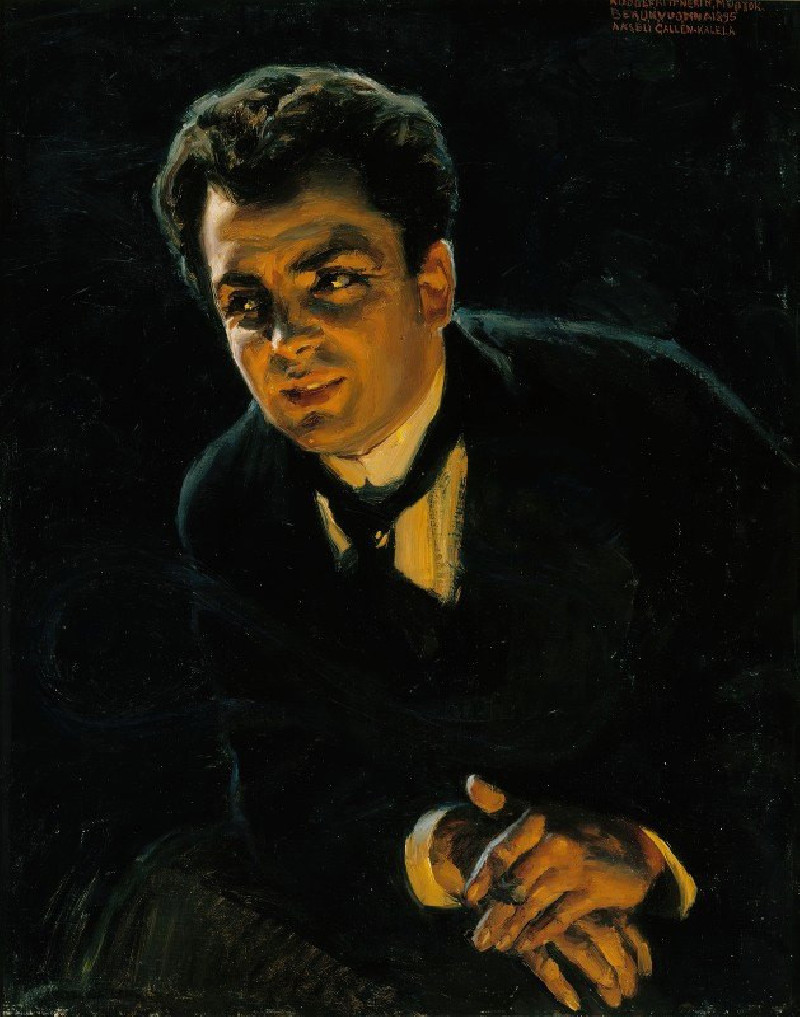 Portrait Of The German Actor Rudolf Rittner (1895) reproduction of painting by Akseli Gallen-Kallela. ALL GICLEE PRINTS