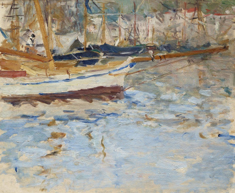 The Port of Nice (1881–1882) reproduction of painting by Berthe Morisot. ALL GICLEE PRINTS