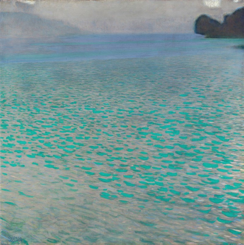 Attersee (1900) reproduction of painting by Gustav Klimt. ALL GICLEE PRINTS