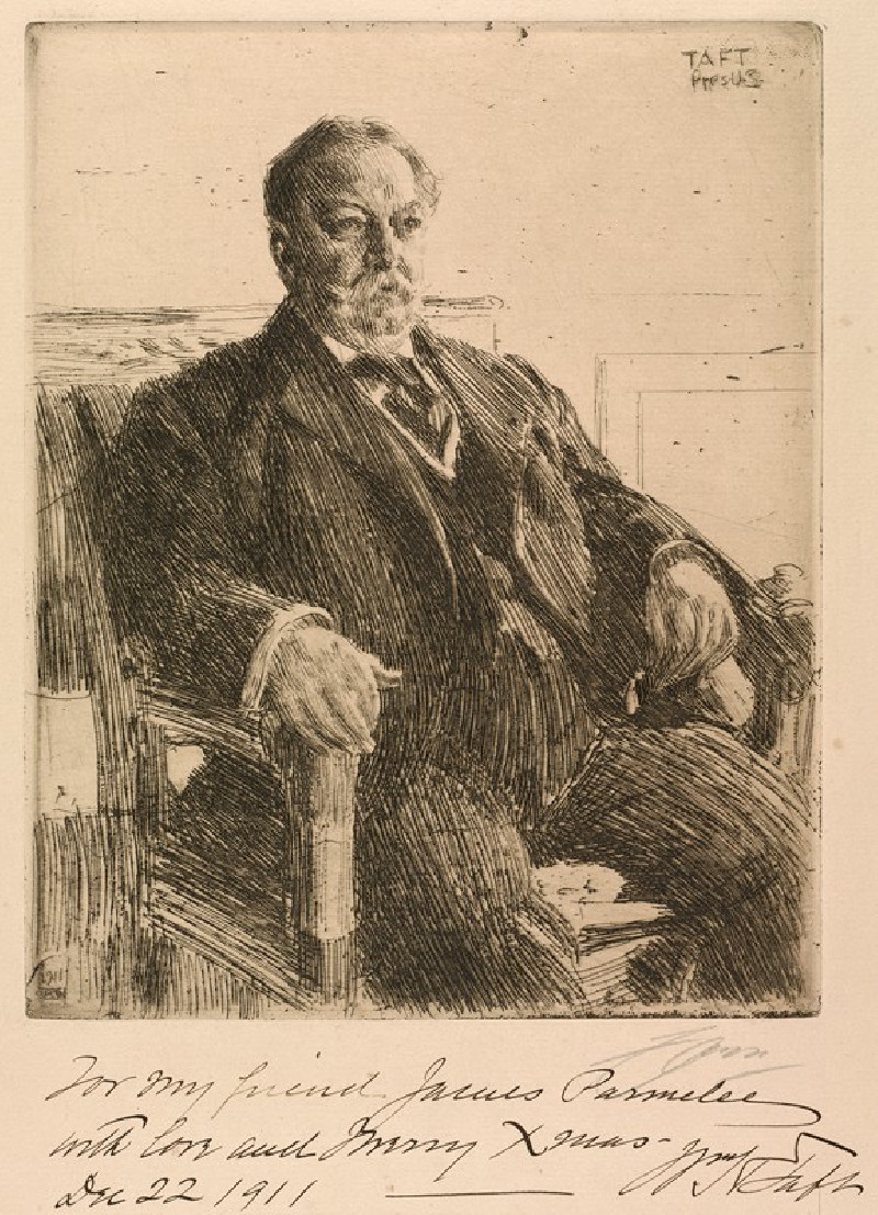 President William Howard Taft (1911) reproduction of painting by Anders Zorn. ALL GICLEE PRINTS