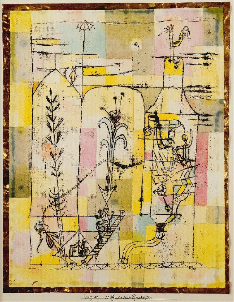 Tale à la Hoffmann (1921) reproduction of painting by Paul Klee. ALL GICLEE PRINTS