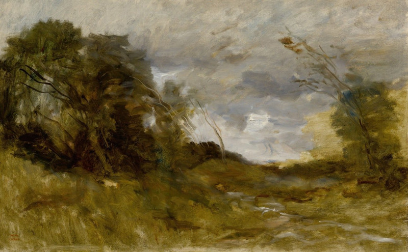 Vallée Solitaire reproduction of painting by Jean-Baptiste-Camille Corot. ALL GICLEE PRINTS