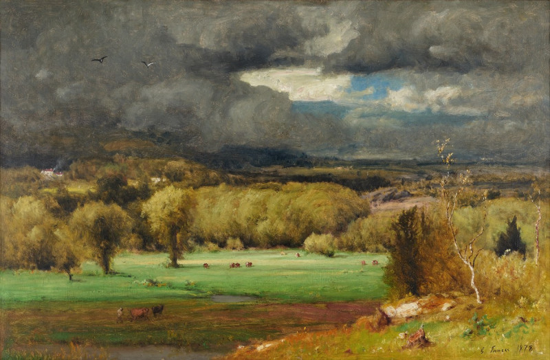 The Coming Storm (1878) reproduction of painting by George Inness. ALL GICLEE PRINTS