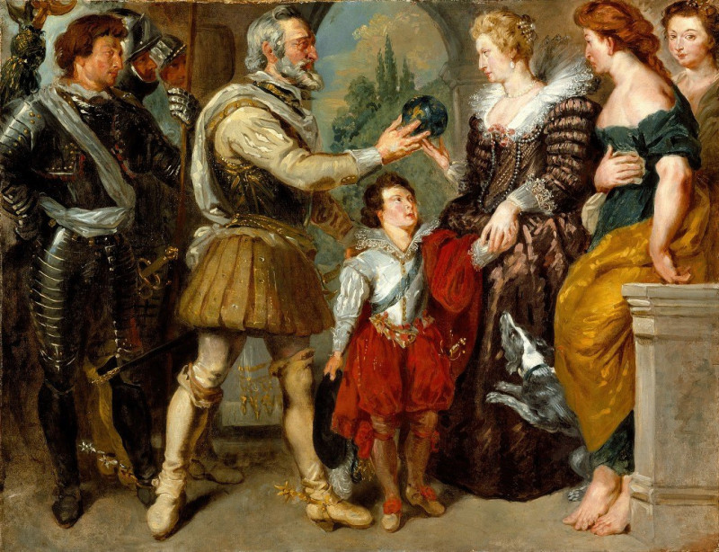 Eugène Delacroix reprodukcija Henri IV Conferring the Regency upon Marie de’ Medici (1834), VISOS REPRODUKCIJOS , paveikslai,...