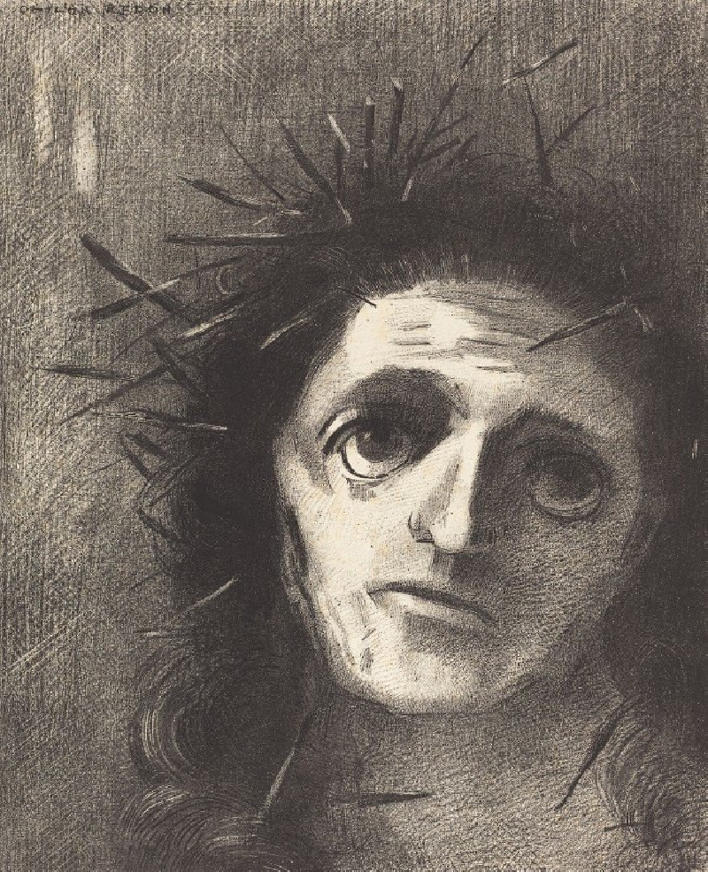 Christ (1887) reproduction of painting by Odilon Redon. ALL GICLEE PRINTS