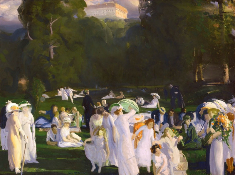 A Day in June (1913) reproduction of painting by George Wesley Bellows. ALL GICLEE PRINTS