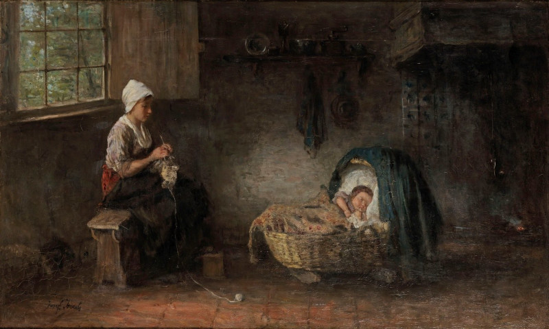 Mother’s treasure reproduction of painting by Jozef Israëls. ALL GICLEE PRINTS