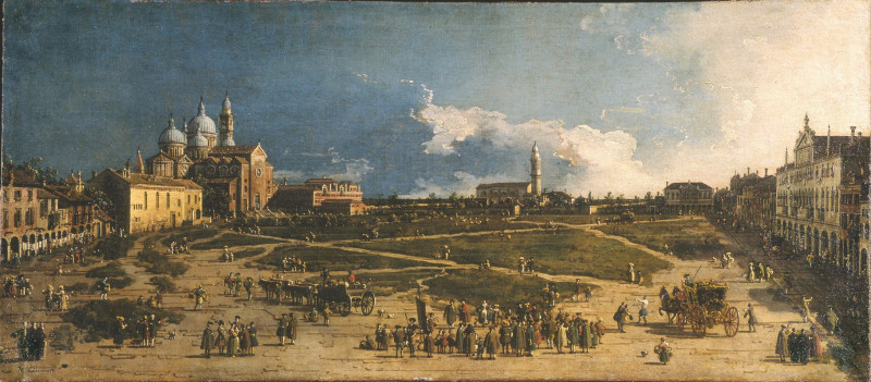 Prà della Valle in Padua reproduction of painting by Canaletto. ALL GICLEE PRINTS