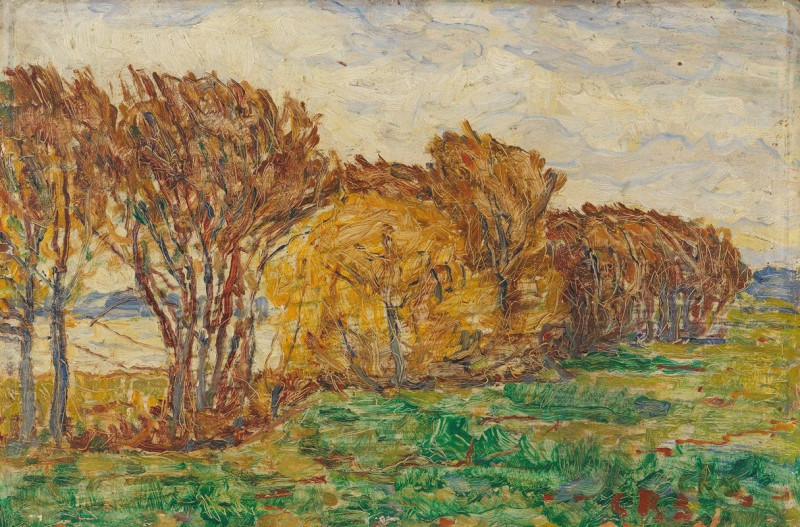 Herbstlandschaft (1903) reproduction of painting by Christian Rohlfs. ALL GICLEE PRINTS