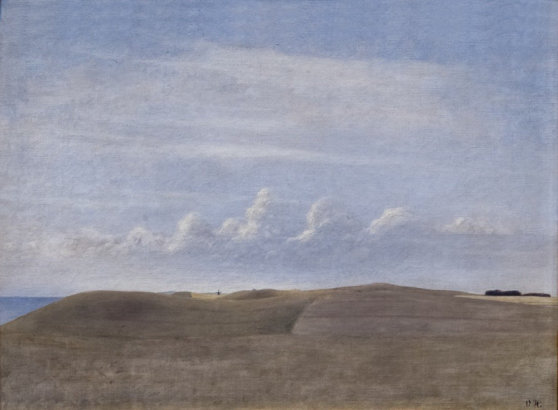 Vilhelm Hammershøi reprodukcija Landscape (1900), VISOS REPRODUKCIJOS , paveikslai, reprodukcijos internetu