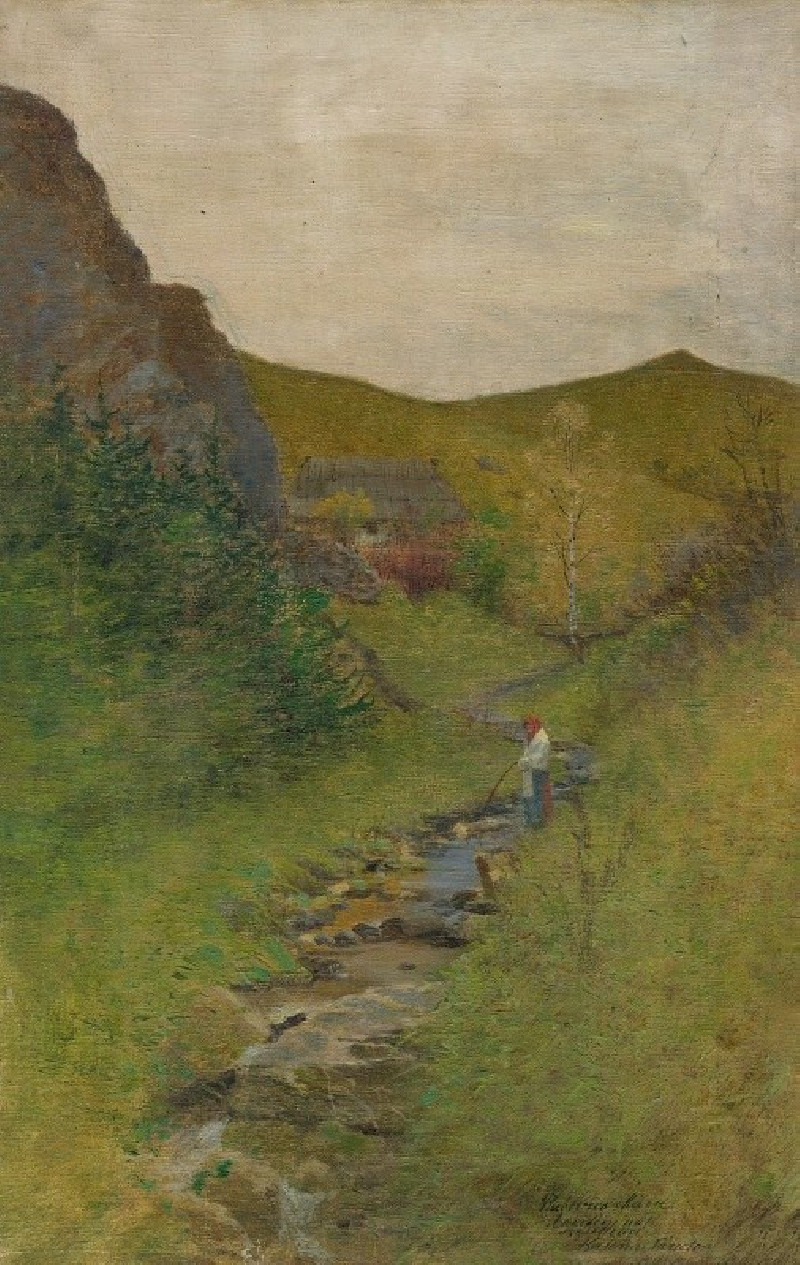 Ferdinand Katona reprodukcija By the stream (1894–1925), VISOS REPRODUKCIJOS , paveikslai, reprodukcijos internetu