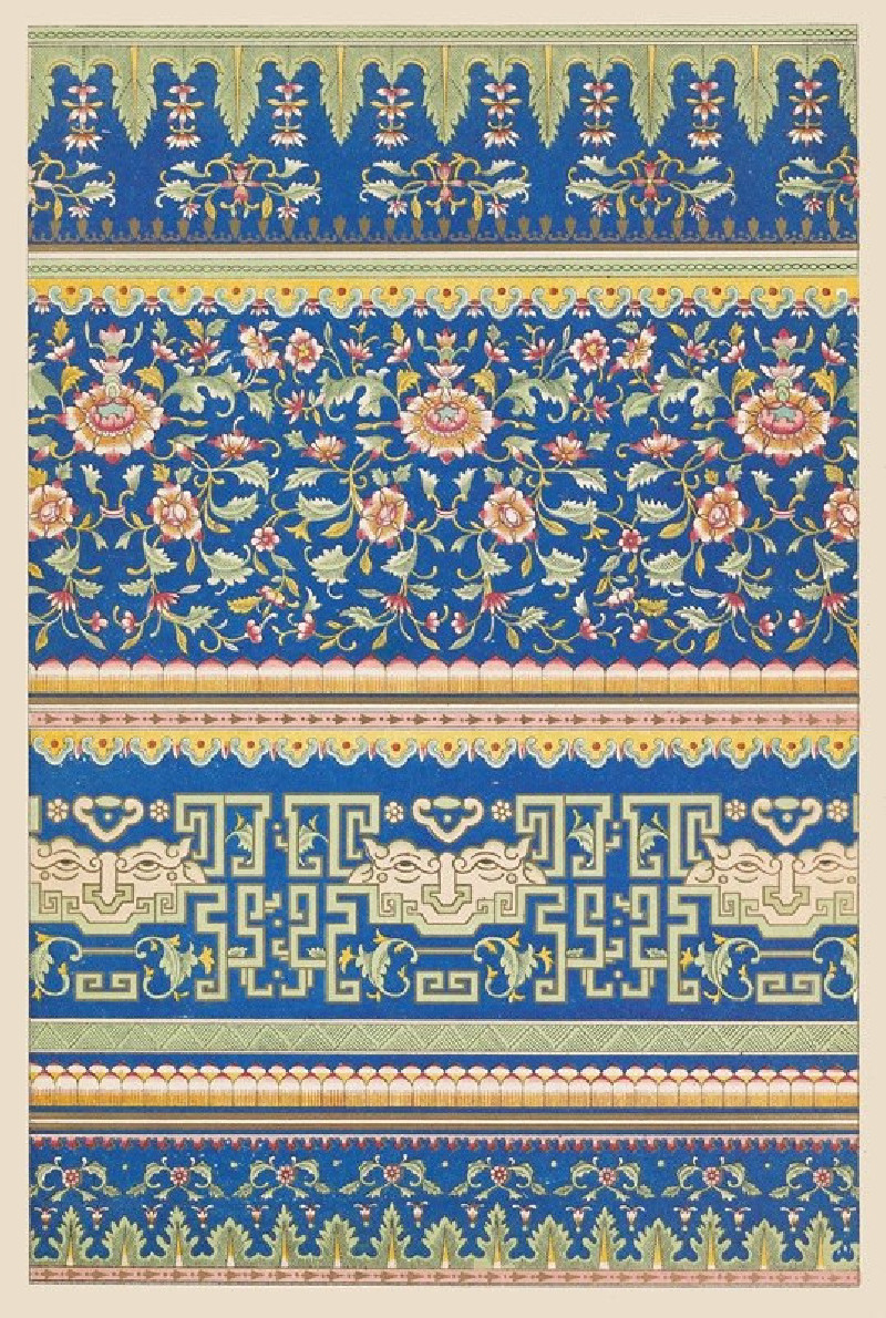 Owen Jones reprodukcija Examples of Chinese ornament, Pl.53 (1867), VISOS REPRODUKCIJOS , paveikslai, reprodukcijos internetu