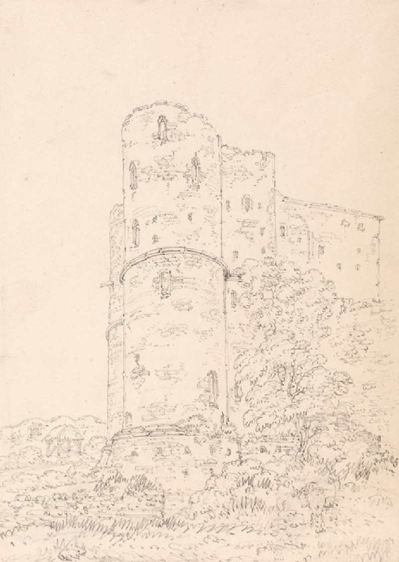 Thomas Girtin reprodukcija Saltwood Castle, Kent (ca. 1795), VISOS REPRODUKCIJOS , paveikslai, reprodukcijos internetu