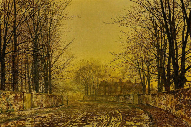 The Queen’s Highway reproduction of painting by John Atkinson Grimshaw. ALL GICLEE PRINTS