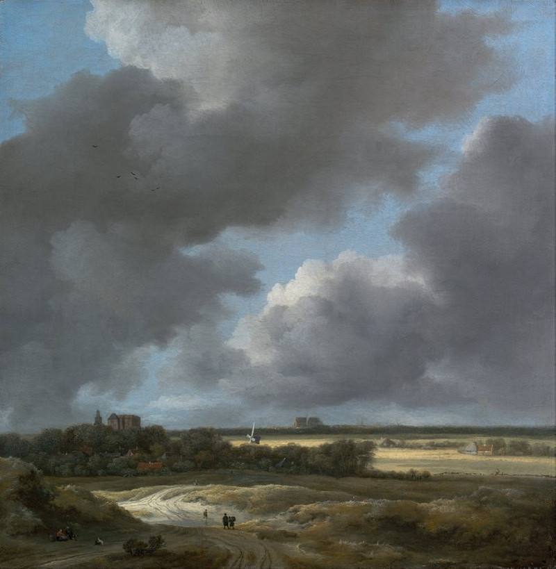 View of Alkmaar  (1675) reproduction of painting by Jacob van Ruisdael. ALL GICLEE PRINTS