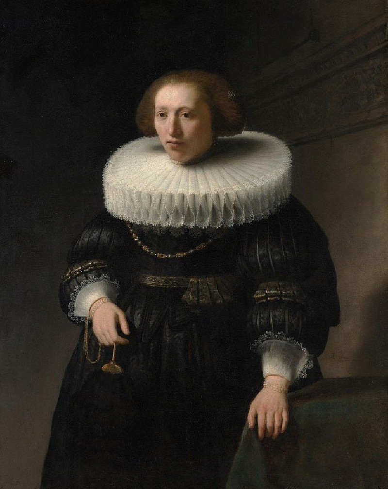 Portrait of a Woman (1632) reproduction of painting by Rembrandt van Rijn. ALL GICLEE PRINTS