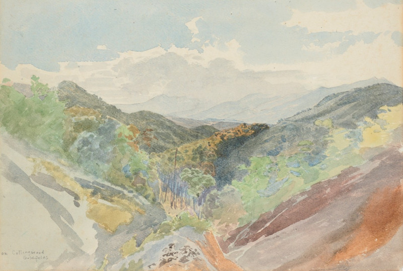 On Collingwood Goldfields (1869) reproduction of painting by Honorable James Richmond. ALL GICLEE PRINTS