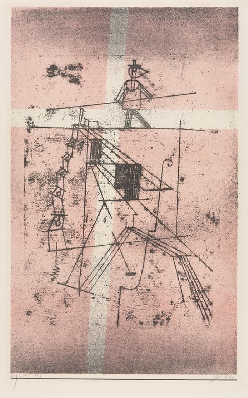 Paul Klee reprodukcija Tightrope Walker (1923), VISOS REPRODUKCIJOS , paveikslai, reprodukcijos internetu