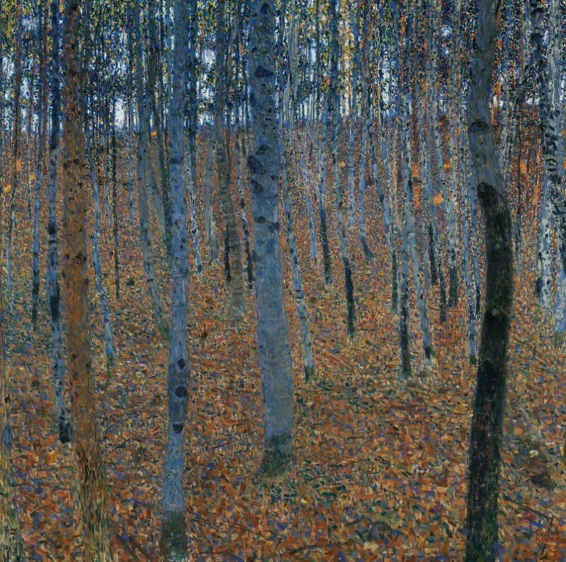 Gustav Klimt reprodukcija Beech Grove I, VISOS REPRODUKCIJOS , paveikslai, reprodukcijos internetu