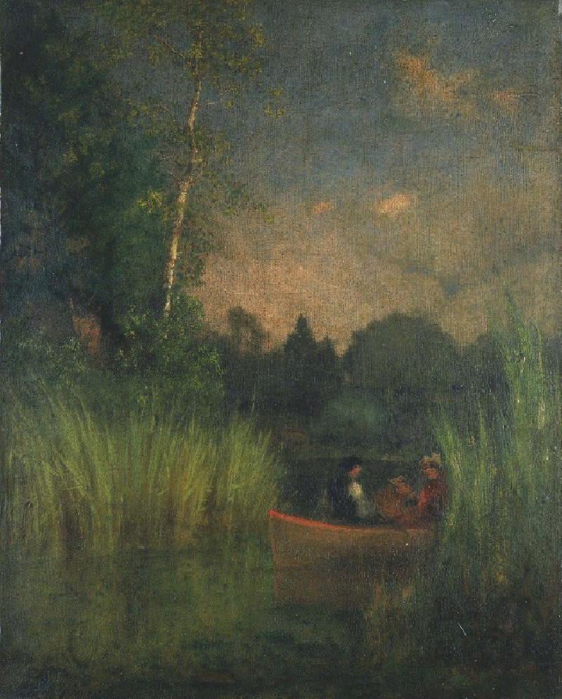 Dusk in the Rushes (Alexandria Bay) reproduction of painting by George Inness. ALL GICLEE PRINTS