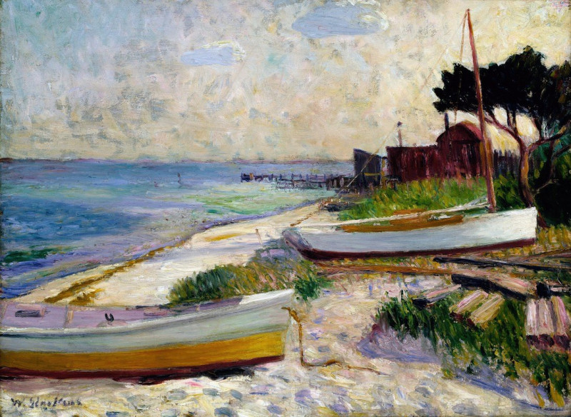 William James Glackens reprodukcija Beach Scene (before 1930), VISOS REPRODUKCIJOS , paveikslai, reprodukcijos internetu