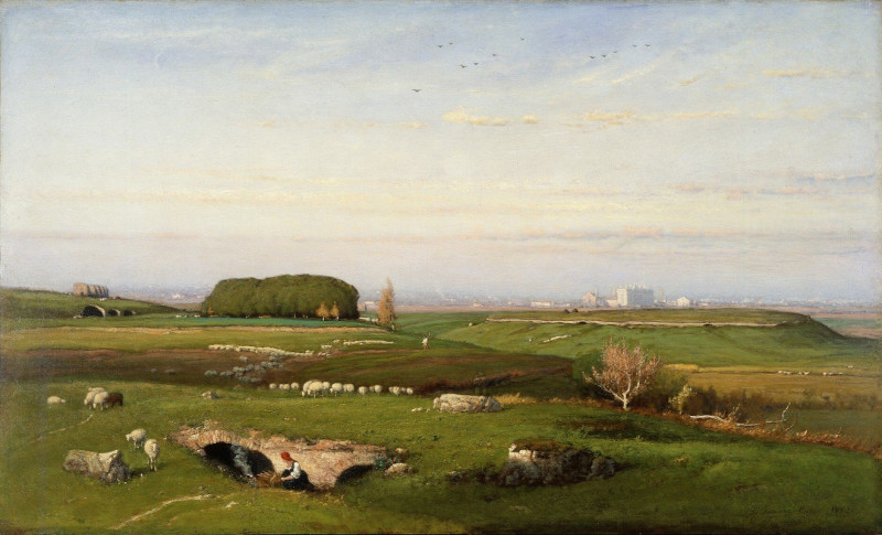 In the Roman Campagna (1825–1894) reproduction of painting by George Inness. ALL GICLEE PRINTS