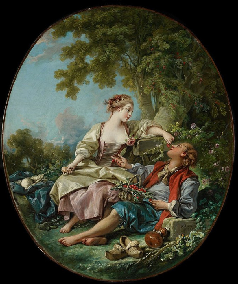 Les Sabots (1768) reproduction of painting by Francois Boucher. ALL GICLEE PRINTS